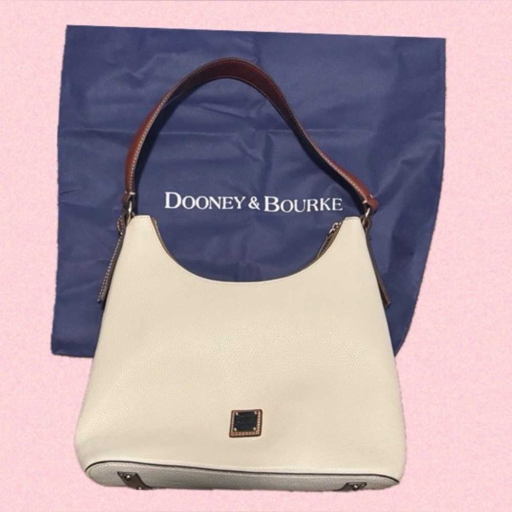 Dooney & Bourke Cream Hobo Bag & Wallet Set - Picture 1 of 6